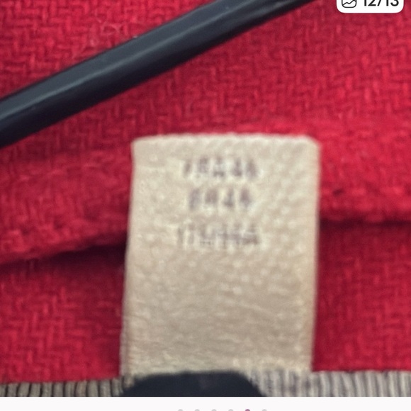 Burberry wool coat Sz 14 red - Picture 10 of 11